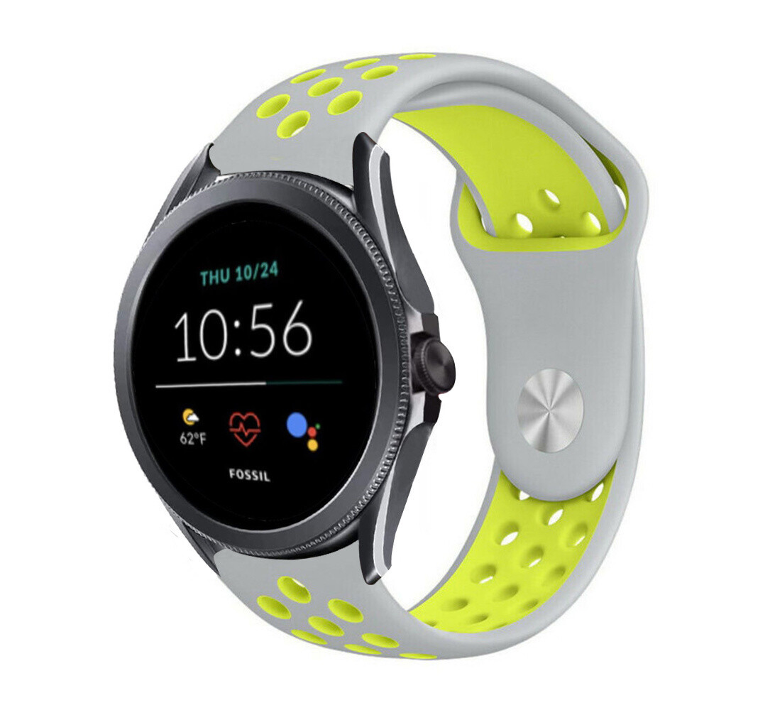 Strap-it Strap-it Fossil Gen 5e 44mm Sport Strap (Grey/Yellow) Strap-it Strap-it Fossil Gen 5e 44mm Sport Strap (Grey/Yellow)