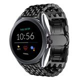 Strap-it Fossil Gen 5e 44mm Steel Strap Dragon (Black)