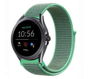 Strap-it Fossil Gen 5e 44mm Nylon Strap (Mint) Strap-it Fossil Gen 5e 44mm Nylon Strap (Mint)