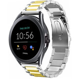 Strap-it Fossil Gen 5e 44mm steel Strap (silver/gold)