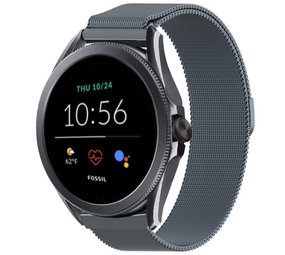 Strap-it Fossil Gen 5e 44mm Milanese Strap (Space Grey)