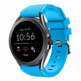 Strap-it Fossil Gen 5e 44mm Silicone Strap (Light Blue)