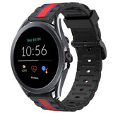 Strap-it Fossil Gen 5e 44mm Special Edition Strap (Black/Red)