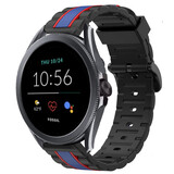 Strap-it Fossil Gen 5e 44mm Special Edition Strap (Black/Blue)