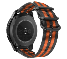 Strap-it Fossil Gen 5e 44mm Nylon Buckle Watch Strap (Black/Orange) Strap-it Fossil Gen 5e 44mm Nylon Buckle Watch Strap (Black/Orange)