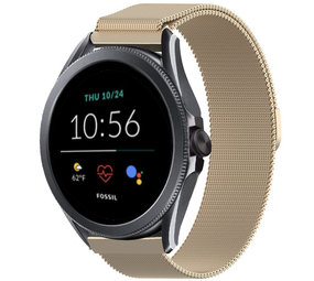 Strap-it Fossil Gen 5e 44mm Milanese Strap (Champagne) Strap-it Fossil Gen 5e 44mm Milanese Strap (Champagne)