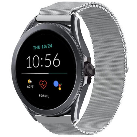 Strap-it Strap-it Fossil Gen 5e 44mm Milanese Strap (Silver) Strap-it Strap-it Fossil Gen 5e 44mm Milanese Strap (Silver)