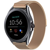 Strap-it Fossil Gen 5e Milanese Strap (Rose Gold)