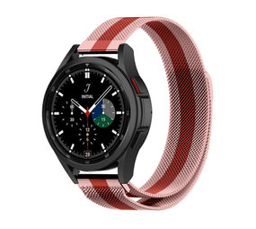 Strap-it Samsung Galaxy Watch 4 Classic 42mm Milanese Strap (Red/Pink) Strap-it Samsung Galaxy Watch 4 Classic 42mm Milanese Strap (Red/Pink)