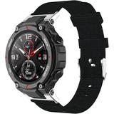 Strap-it Amazfit T-Rex (Pro) Nylon Canvas Strap (Black) Strap-it Amazfit T-Rex (Pro) Nylon Canvas Strap (Black)