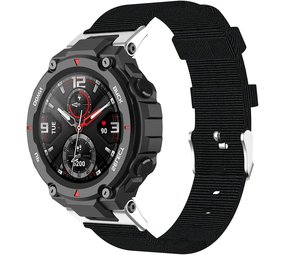 Strap-it Amazfit T-Rex (Pro) Nylon Canvas Strap (Black) Strap-it Amazfit T-Rex (Pro) Nylon Canvas Strap (Black)