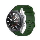 Strap-it Strap-it Samsung Galaxy Watch 3 45mm Premium Silicone Strap (Army Green)