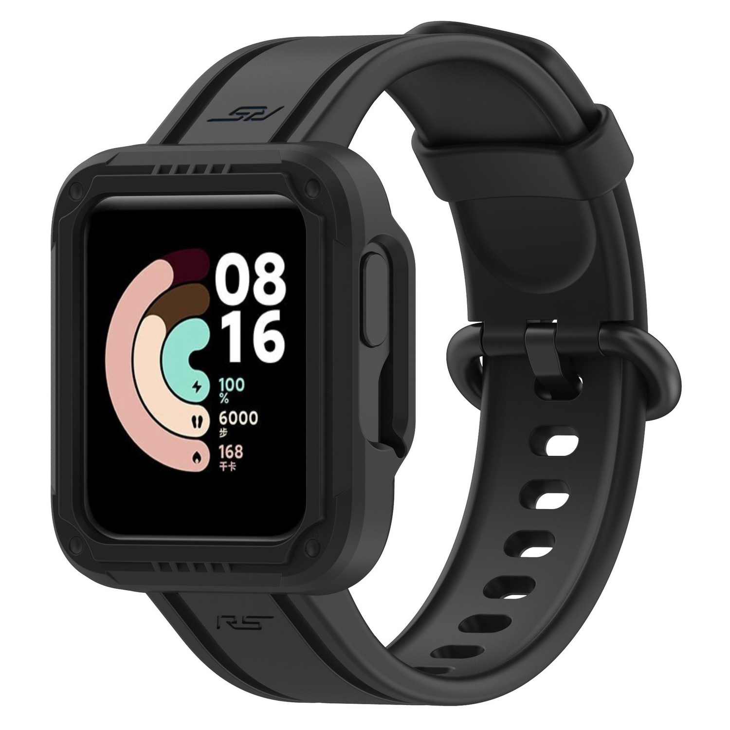 Xiaomi Mi Watch Lite Silicone Strap with Frame Black