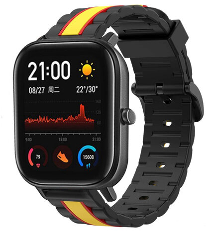 Strap-it Strap-it Xiaomi Amazfit GTS Special Edition Strap (Black/Yellow) Strap-it Strap-it Xiaomi Amazfit GTS Special Edition Strap (Black/Yellow)