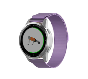 Strap-it Garmin Vivoactive 4s 40mm Milanese Strap (Purple) Strap-it Garmin Vivoactive 4s 40mm Milanese Strap (Purple)