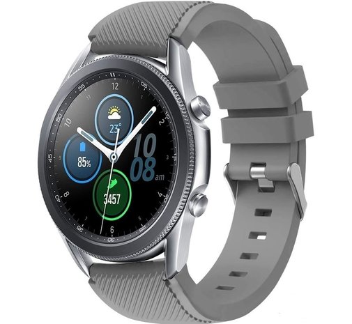 Strap-it Strap-it Samsung Galaxy Watch 3 45mm Silicone Strap (Grey) Strap-it Strap-it Samsung Galaxy Watch 3 45mm Silicone Strap (Grey)