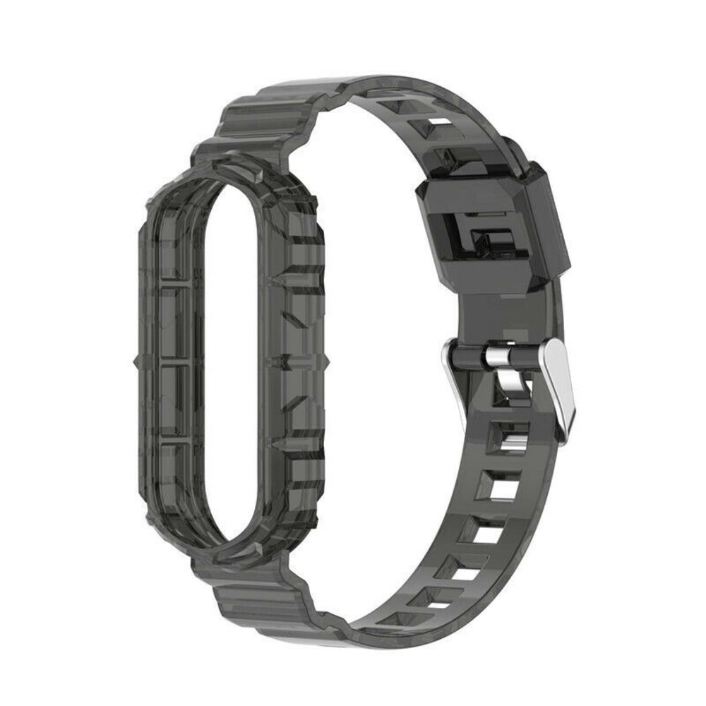Strap-it Strap-it Xiaomi Mi Band 3/4 Clear TPU Strap (Transparent-Black) Strap-it Strap-it Xiaomi Mi Band 3/4 Clear TPU Strap (Transparent-Black)