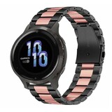 Strap-it Garmin Venu 2s Steel Strap (Black/Pink)