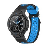 Strap-it Amazfit T-Rex (Pro) Sport Strap (Black/Blue) Strap-it Amazfit T-Rex (Pro) Sport Strap (Black/Blue)