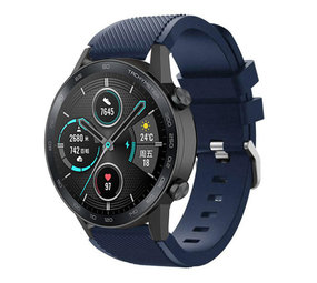 Strap-it Honor Magic Watch 2 Silicone Strap with Buckle (Dark Blue)