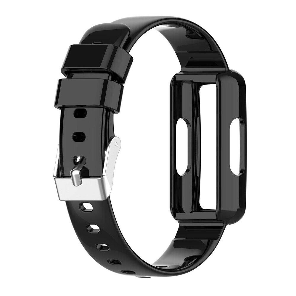 Strap-it Strap-it Fitbit Luxe Clear TPU Strap (Black) Strap-it Strap-it Fitbit Luxe Clear TPU Strap (Black)