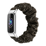 Strap-it Fitbit Luxe Scrunchie Strap (Black Gold) Strap-it Fitbit Luxe Scrunchie Strap (Black Gold)