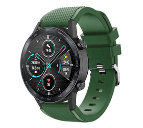 Strap-it Honor Magic Watch 2 Silicone Strap with Buckle (Green)