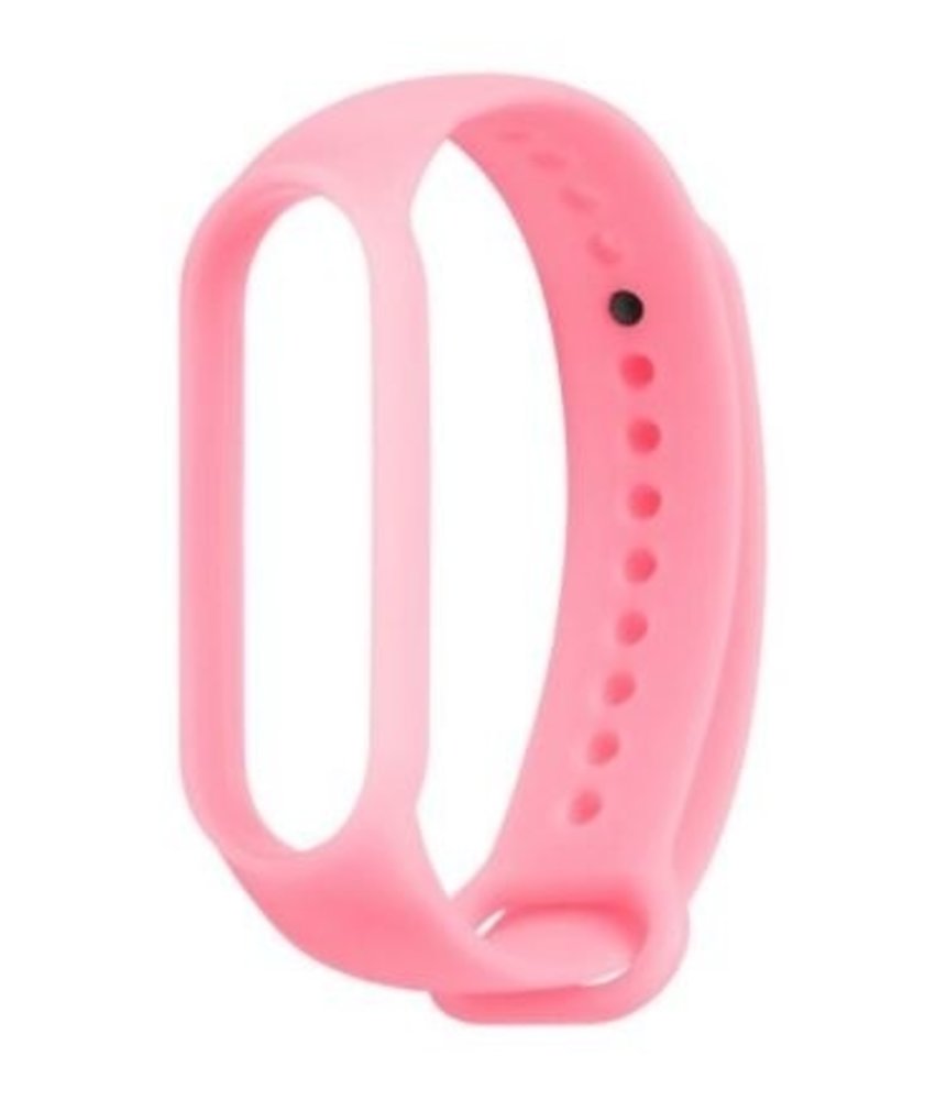 Strap-it Strap-it Xiaomi Mi Band 6 Silicone Strap (Neon Pink)