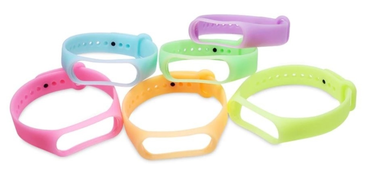 Strap-it Strap-it Xiaomi Mi Band 6 Silicone Strap (Neon Pink)