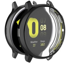 Strap-it Samsung Galaxy Watch Active 2 (44mm) TPU Case (Black) Strap-it Samsung Galaxy Watch Active 2 (44mm) TPU Case (Black)