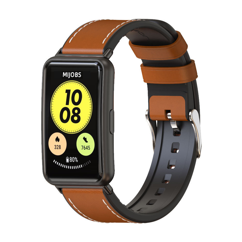 Strap-it Strap-it Huawei Watch Fit Hybrid Leather Strap (Brown) Strap-it Strap-it Huawei Watch Fit Hybrid Leather Strap (Brown)