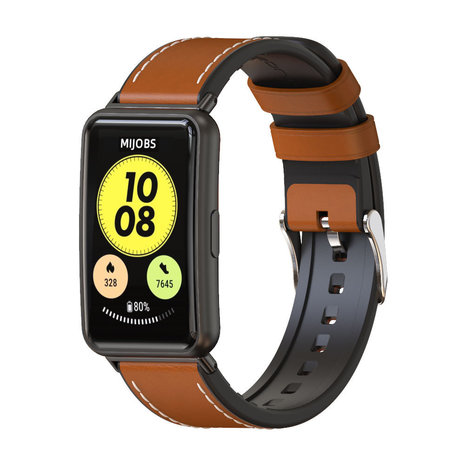 Strap-it Strap-it Huawei Watch Fit Hybrid Leather Strap (Brown) Strap-it Strap-it Huawei Watch Fit Hybrid Leather Strap (Brown)