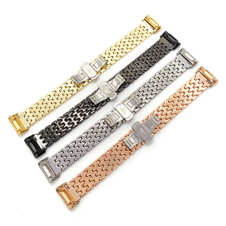 Strap-it Strap-it Fitbit Charge 5 Steel Strap Dragon (Silver) Strap-it Strap-it Fitbit Charge 5 Steel Strap Dragon (Silver)