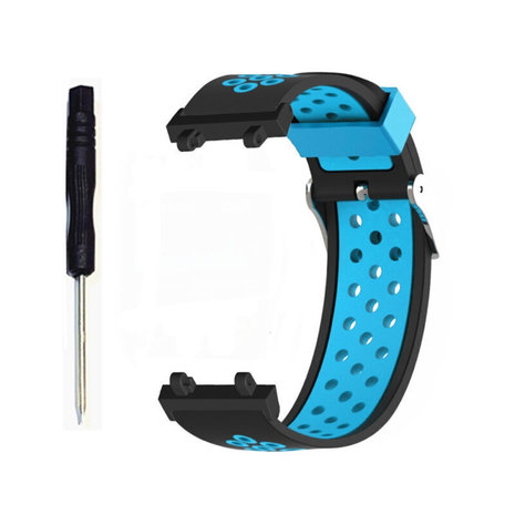 Strap-it Strap-it Amazfit T-Rex 2 Sport Strap (Black/Blue) Strap-it Strap-it Amazfit T-Rex 2 Sport Strap (Black/Blue)