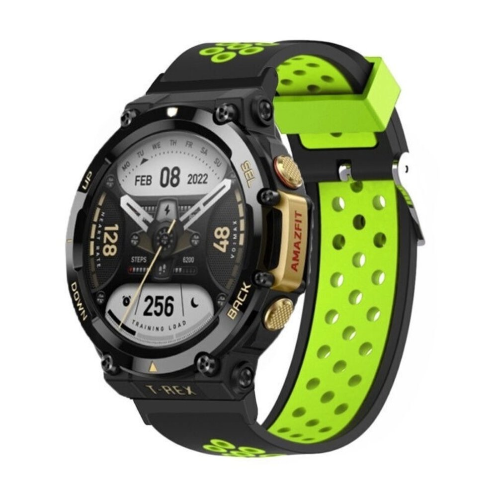 Strap-it Strap-it Amazfit T-Rex 2 Sport Strap (Black/Green) Strap-it Strap-it Amazfit T-Rex 2 Sport Strap (Black/Green)