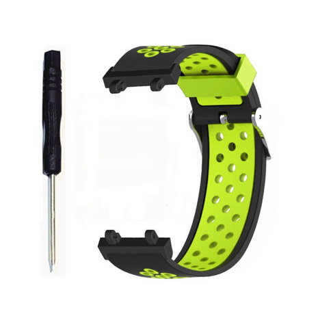 Strap-it Strap-it Amazfit T-Rex 2 Sport Strap (Black/Green) Strap-it Strap-it Amazfit T-Rex 2 Sport Strap (Black/Green)