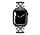 Strap-it Apple Watch Steel Diamond Strap (Black)