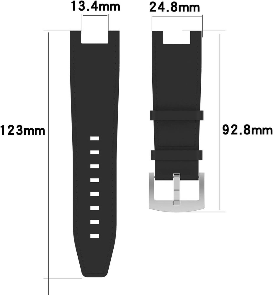 Strap-it Strap-it Amazfit T-Rex (Pro) Leather Strap (Black) Strap-it Strap-it Amazfit T-Rex (Pro) Leather Strap (Black)