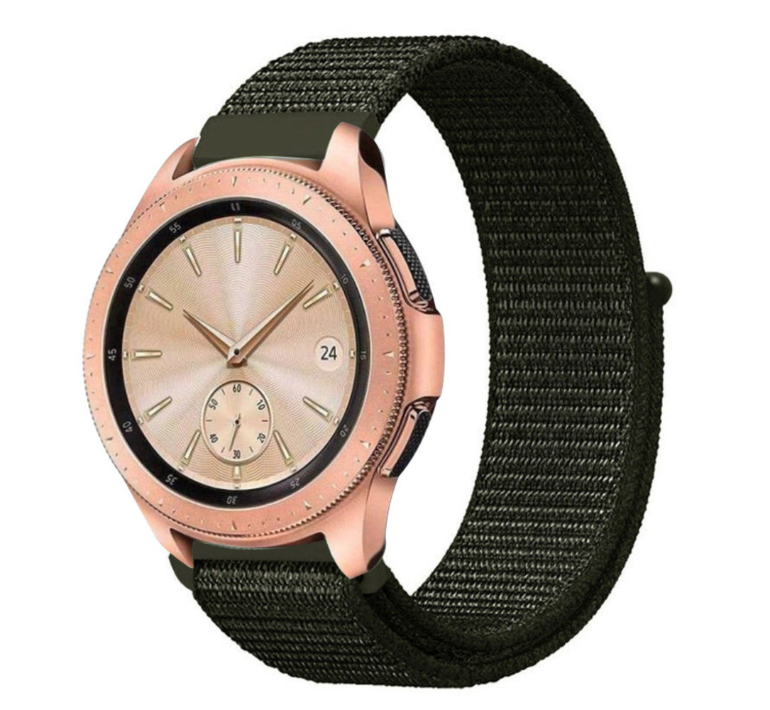 Strap-it Strap-it Samsung Galaxy Watch 42mm Nylon Strap (Dark Green) Strap-it Strap-it Samsung Galaxy Watch 42mm Nylon Strap (Dark Green)