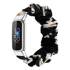 Strap-it Strap-it Fitbit Luxe Scrunchie Strap (Flowers)