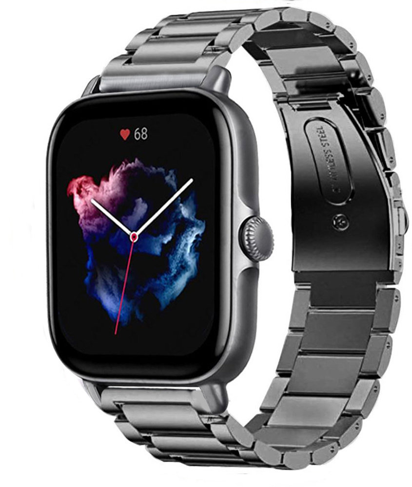 Strap-it Strap-it Amazfit GTS 3 Titanium Strap (Graphite) Strap-it Strap-it Amazfit GTS 3 Titanium Strap (Graphite)