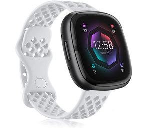 Strap-it Fitbit Sense 2 Breathable Strap (White) Strap-it Fitbit Sense 2 Breathable Strap (White)