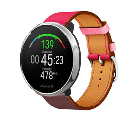 Strap-it Polar Ignite Leather Strap (Pink/Red Brown) Strap-it Polar Ignite Leather Strap (Pink/Red Brown)