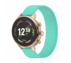 Strap-it Fossil Gen 6 42mm Elastic Strap (Aqua) Strap-it Fossil Gen 6 42mm Elastic Strap (Aqua)