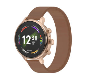 Strap-it Fossil Gen 6 42mm Elastic Strap (Brown) Strap-it Fossil Gen 6 42mm Elastic Strap (Brown)