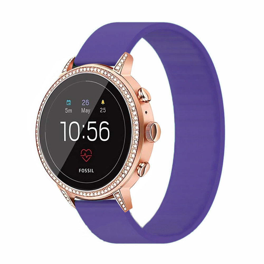 Strap-it Strap-it Fossil Gen 5e 42mm Elastic Strap (Purple) Strap-it Strap-it Fossil Gen 5e 42mm Elastic Strap (Purple)