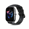 Strap-it Strap-it Amazfit GTS 3 Silicone/Leather Strap (Black) Strap-it Strap-it Amazfit GTS 3 Silicone/Leather Strap (Black)