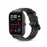 Strap-it Strap-it Xiaomi Amazfit GTS Silicone/Leather Strap (Green) Strap-it Strap-it Xiaomi Amazfit GTS Silicone/Leather Strap (Green)