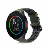 Strap-it Polar Pacer Silicone/Leather Strap (Green)