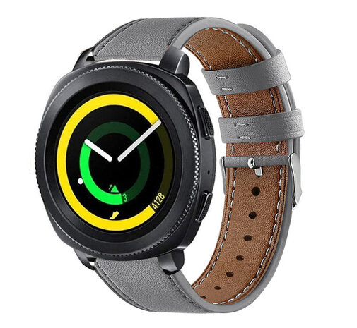 Strap-it Strap-it Samsung Gear Sport Leather Strap (Grey) Strap-it Strap-it Samsung Gear Sport Leather Strap (Grey)